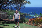 August 2010 - Don Boyd at Kipahulu Point Park adjacent to the cemetery where Charles Lindberghs gravesite is located