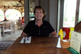 August 2010 - Karen at the Hana Ranch Restaurant in Hana, Maui