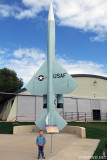 October 2010 - Kyler with a USAF Boeing F-99/IM-69/IM-99/CIM-10 Bomarc ground to air missile