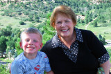 August 2010 - Kyler and Grandma Boyd at the top of Palmer Park