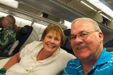 August 2010 - Karen and Don on Delta flight 2524 A330-323X N818NW nonstop from HNL to ATL