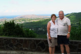 August 2010 - Karen and Don with Kaneohe Bay, Oahu in the background