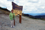 August 2010 - Karen at Cottonwood Pass over the Continental Divide at 12,126 feet