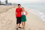 November - Creed and Lisa Marie Criswell Law on Miami Beach after their cruise ship docked a couple of hours earlier