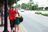 November - Creed and Lisa Marie Criswell Law on Washington Avenue, South Beach after their cruise ship docked