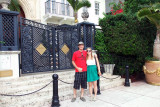 November - Creed and Lisa Marie Criswell Law in front of the Versace mansion on South Beach