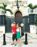 November - Creed and Lisa Marie Criswell Law in front of the Versace mansion on South Beach