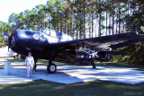 November 2010 - Karen with a Grumman TBM Avenger at Naval Air Station Jacksonville