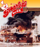 1972 - Shortys Bar-B-Q Ranch on fire - smokin hot barbecue!