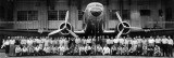 Late 1940's/early 1950's - closeup of Eastern Air Lines mechanics and a DC-3 at Miami International Airport