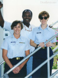 Early 1990's - YN Schmucker, Ben from the CG Exchange and YN Hart at Air Station Miami
