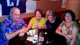 September 2012 - Don and Karen Boyd, Brenda and Linda after dinner, beers and great conversations at Shula's 2 in Miami Lakes