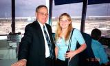 April 2000 - daughter Karen and Don Boyd on his last day at Miami International Airport