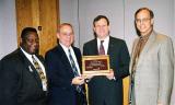 April 2000 - Ron Smith, Don Boyd, Aviation Director Gary Dellapa and Bruce Drum at my retirement plaque presentation