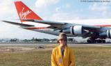 March 1992 - Brenda Reiter Goto and Virgin Atlantic B747-200 landing at Miami International Airport