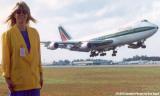 March 1992 - Brenda Reiter Goto and Alitalia B747-200 landing at Miami International Airport