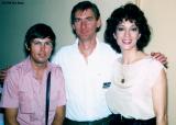 1988 - Ronnie, former WQAM disc jockey Jim Catfish Dunlap and beautiful Lynne Russell, former CNN Headline News anchorwoman