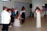 Linda and her bouquet toss, photo #9060