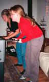 November 2003 - Brenda Reiter and Karen playing Foosball