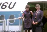1973 - United Airlines flight attendants and almost new DC10-10 N1816U