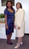 1999 - Administrative Officer Michelle Charles and Airport Attendant Barbara Riley Poitier