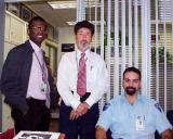 2000 - Bill McMiller, Fernando Bernal and Alex Fajet on my last day at Miami International Airport