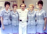 1974 - SK3 Donnis Beauchamp, YN2 Karen Fraser, YN1 Don Boyd, YN3 Della Hollinger and YN2 Kay Rodriguez, USCGR