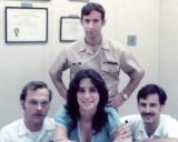 1973 - YN1 Boyd, Kathy Matias, LTJG Lewis W. Combs Jr., and unknown