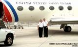 2004 - USCG C-37A Gulfstream V CG-01 and PBI Battalion Chief (LT, USCGR) Mike Arena and Captain Tony Tozzi