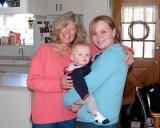 February 2006 - Brenda, Kyler and Karen at Brendas home