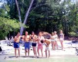 Early 70's - beach party on Virginia Key