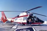 1989 - YN3 Cynthia R. Murray and HS3 (need name) with USCG HH-65A #CG-6556 at Miami International Airport