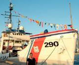 2006 - Karen in front of the USCGC GENTIAN (WIX 290) after her decommissioning ceremony