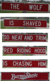 Burma Shave road signs