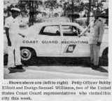 1970 - SD1 Bobby Elliott and ENS Sam Williams in Sarasota