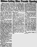 December 1962 - Home News article about the Wometco Palm Springs Theater grand opening