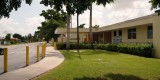 Looking east along W. 59th Place at the front of Dr. John G. DuPuis Elementary, Hialeah - photo #1859