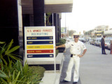 1969 - Don in front of the USCG Recruiting Office in downtown Tampa