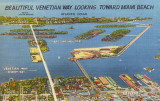 1944 - postcard of Venetian Way postmarked January 7, 1944