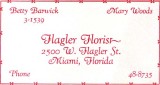 1952 - Flagler Florist