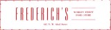 1952 - Frederichs Worlds Finest Food Store