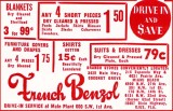 1952 - French Benzol dry-cleaning