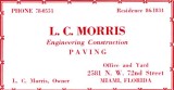 1952 - L. C. Morris Engineering Construction Paving