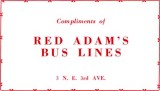 1952 - Red Adams Bus Lines