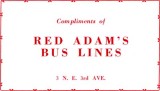 1952 - Red Adams Bus Lines