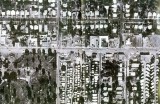 1960s - wide aerial view of the Pizza Palace at 3099 SW 8th Street, Miami
