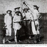 Late 1920s - Miami Springs developer Glenn Curtiss demonstrating archery golf