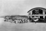 1929 - Fokker Tri-Motor at the dedication of the new passenger terminal at Pan American Field