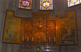 ALTAR  SCREEN IN THE SIDE CHAPEL TO OUR  LADY OF THUYNE