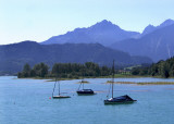MOORED SAILING YACHTS